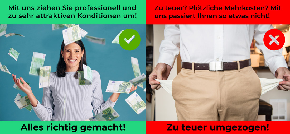 Attraktive Umzugspreise bei Müller Umzüge